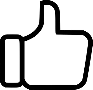 Social Media Like Icon Outline PNG Image