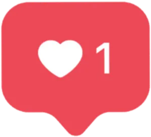 Social Media Like Notification Icon PNG Image