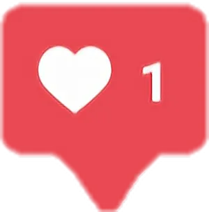 Social Media Like Notification Icon PNG Image