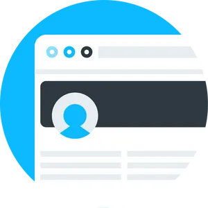 Social Media Profile Interface Graphic PNG Image