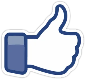 Social Media Thumbs Up Icon PNG Image