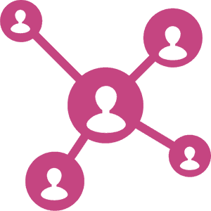 Social Network Connection Graphic PNG with transparent background