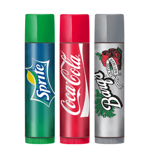 Soda Branded Lip Balms PNG with transparent background