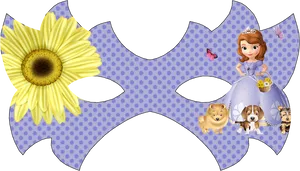 Sofia The First Animal Friends Mask PNG Image