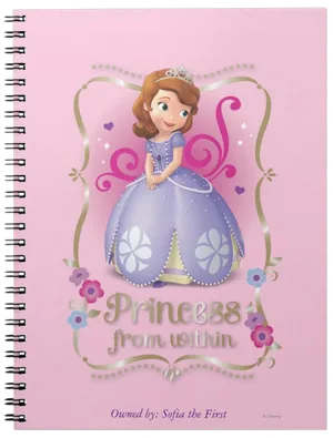 Sofia The First Princess From Within Notebook Cover PNG Image