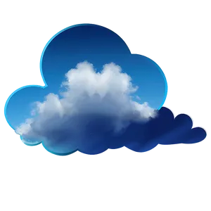 Soft Blue Gradient Clouds Png Rcu PNG Image