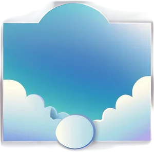 Soft Blue Gradient Clouds Png Rfp PNG Image