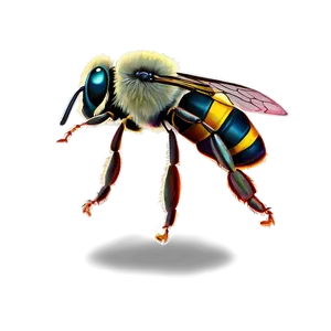 Soft Colored Bee Png Srw54 PNG Image