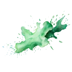 Soft Green Watercolor Splash Png 26 PNG Image