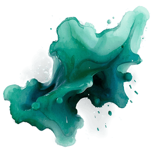 Soft Green Watercolor Splash PNG wet6 PNG image with transparent background