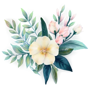 Soft Pastel Floral Png Cef59 PNG Image