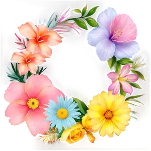 Soft Pastel Floral Png Jro PNG Image