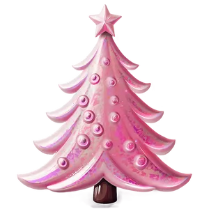 Soft Pink Christmas Tree Png Rts PNG Image