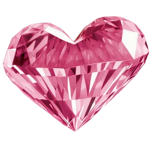 Soft Pink Diamond Heart Graphic Png Ioy91 PNG Image