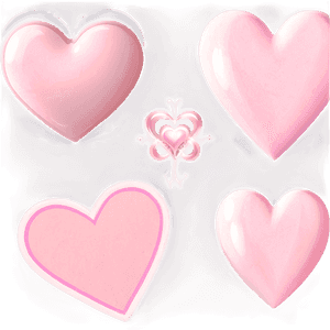 Soft Pink Heart Graphic PNG 84 PNG image with transparent background