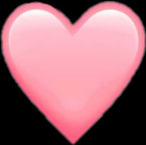 Soft Pink Heart Graphic PNG image with transparent background