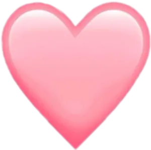 Soft Pink Heart Graphic PNG Image