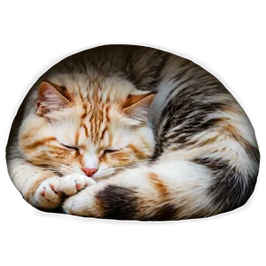 Soft Sleeping Cat Png 06252024 PNG Image