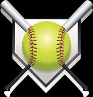 Softballand Bats Icon PNG image with transparent background