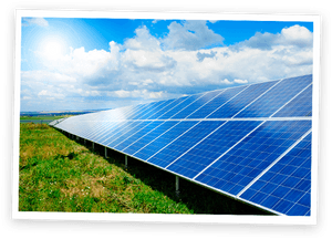 Solar Panels Under Sunlight PNG image with transparent background