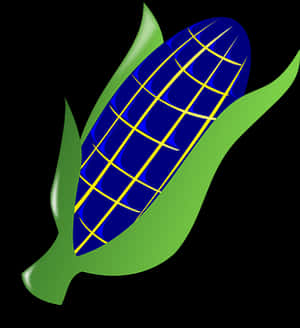 Solar Powered Corn Illustration PNG image with transparent background