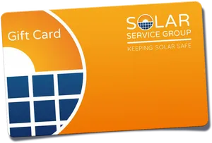 Solar Service Group Gift Card PNG Image