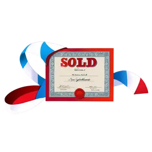 Sold Certificate Png Fqu25 PNG Image