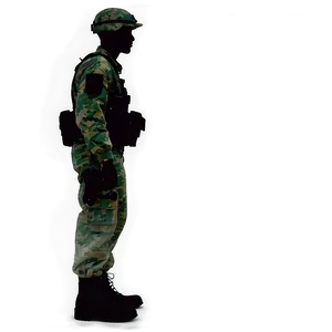 Soldier In Camo Silhouette Png Jyl PNG Image