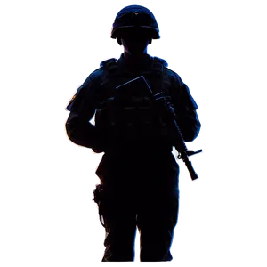 Soldier In Formation Silhouette Png Ofv61 PNG Image