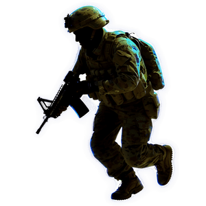 Soldier Silhouette PNG hab66 PNG image with transparent background