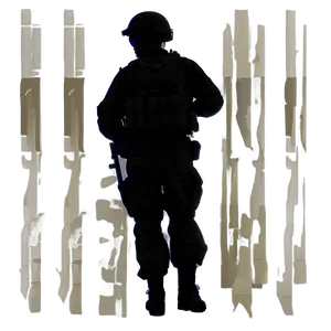 Soldier With Backpack Silhouette Png Cul70 PNG Image