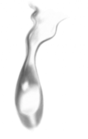 Solitary Tearin Blackand White PNG Image