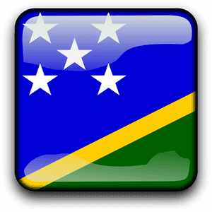 Solomon Islands Flag Icon PNG image with transparent background