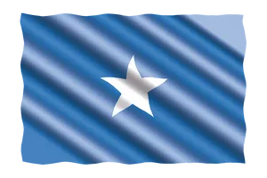 Somali Flag Waving PNG Image