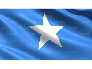 Somalia Flag Waving PNG Image