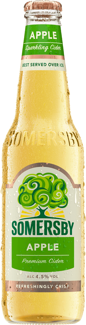 Somersby Apple Cider Bottle PNG image with transparent background