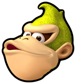 Somewhat Resembles The Colors Of Funky Kong From The - Donkey Kong Face Smash, HD Png Download PNG image with transparent background