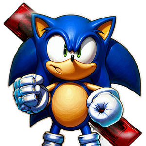 Sonic Battle Stance PNG 93 PNG image with transparent background
