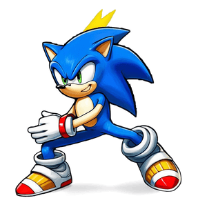 Sonic Battle Stance PNG oxm PNG image with transparent background