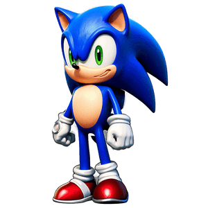 Sonic Chibi Style PNG mxb PNG image with transparent background