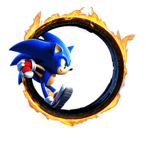Sonic Fire Ring Jump PNG 04292024 PNG image with transparent background