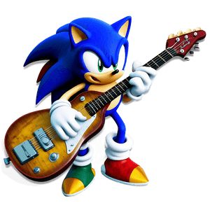 Sonic Guitar Playing PNG gph85 PNG image with transparent background
