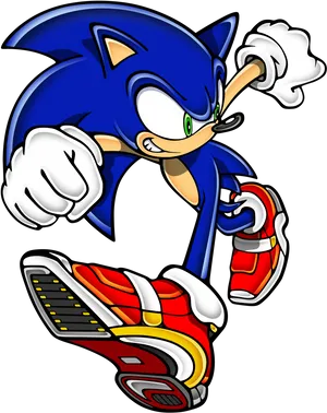 Sonic The Hedgehog Classic Pose PNG Image