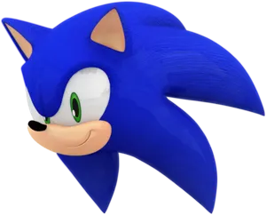 Sonic The Hedgehog Profile View PNG Image