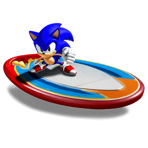 Sonic Water Surfing PNG bly54 PNG image with transparent background