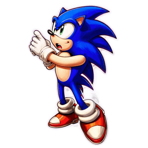 Sonic Winking Expression PNG rok49 PNG image with transparent background