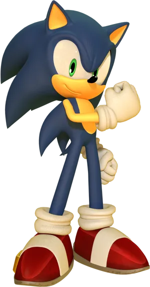 Sonicthe Hedgehog Pose PNG Image