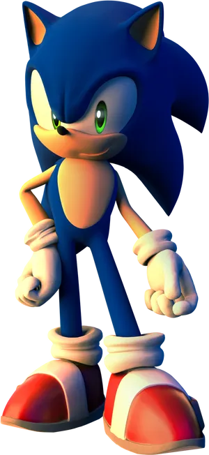 Sonicthe Hedgehog Standing Pose PNG Image