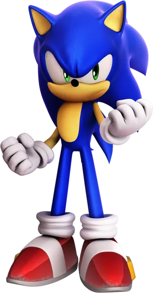 Sonicthe Hedgehog Standing Pose PNG Image