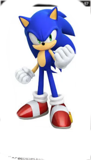 Sonicthe Hedgehog Standing Pose PNG Image